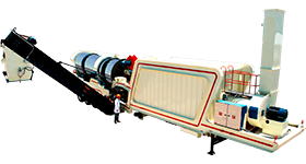 Counterflow asphalt plant